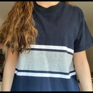brandy striped tee